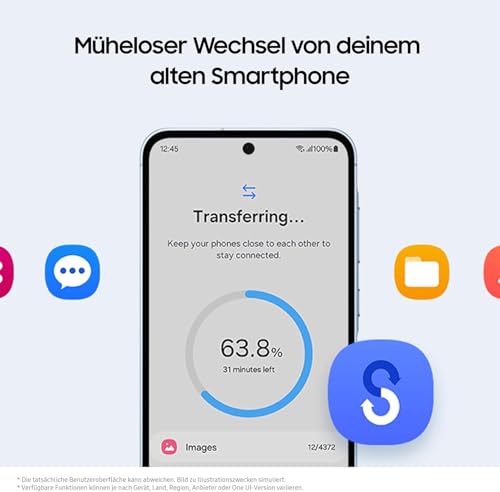 Samsung (A556 Galaxy A55 Dual 5G 256GB 8GB RAM (Ice) Blue - Image 3