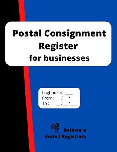 Postal consignment register for businesses: For the registration of 500 letters, parcels and others packages