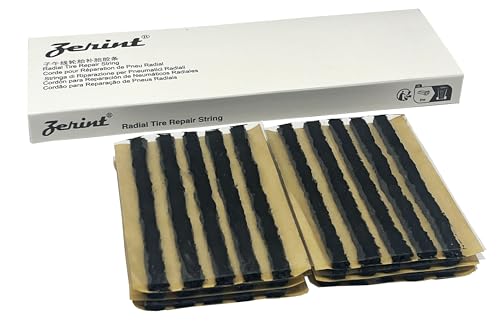 Image of Durable Rubber Strings (1 /4 inch x 4 inch, Black 30pcs) Tire Repair Plug Strips Kit for Tubeless Tires, Fits Car, Motorcycle, Truck, RV, ATV(TS-160D30)