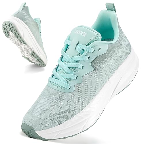 Image of ZOVE Wide Toe Box Shoes Women Extra Wide Width Sneakers Ultra Light Road Running Shoes Non-Slip Tennis Sneakers Breathable Walking Athletic