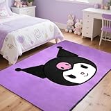 KIEAL 5 x 3 ft Anime Kawaii Area Rug for Bedroom, Large Soft Stuff Non Slip Carpet for Living Room, Kids Room, Kids Girls Teen Dorm Home Decor Aesthetic, Nursery