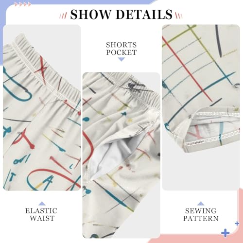 ZZXXB Math Calculations Boys Long Pants Soft Trousers Elastic Waist Kids Lounge Bottoms with Pockets S-XL4