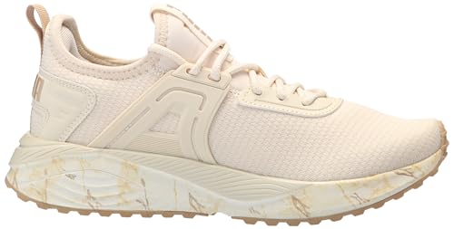 PUMA Women's Pacer 23, MARBLEIZED-Alpine Snow-PUMA Gold, 10