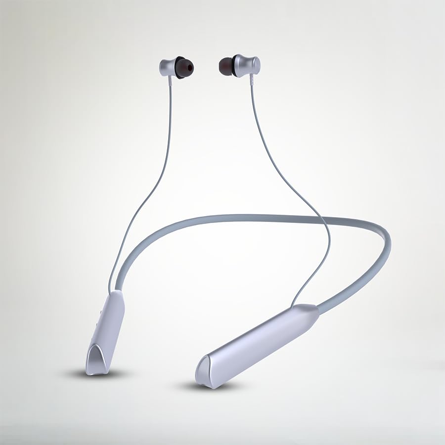 Unix Ignite 64 Hours Playing Time Fast Charging Bluetooth Neckband Earphone Bluetooth Headset (Grey, in The Ear) (B0CVV32DZT) Amazon Price History, Amazon Price Tracker