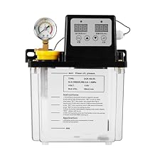MXBAOHENG Automatic Lubricating Oil Pump 110V 2L Electromagnetic Lubrication CNC Oil Pump w/Pressure Gauge, Digital Numerical Control Punching Milling Machine Tool Lathe Oiler