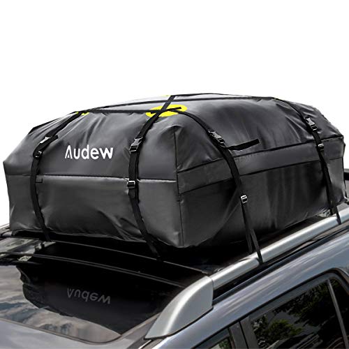 Audew Roof Top Cargo Carrier, Waterproof Rooftop Cargo Bag for Cars, Trucks, Van