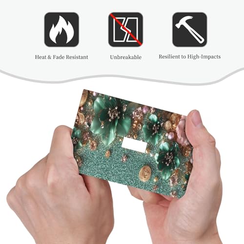 Decorative Switch Covers Plate Bling Green Rose Flowers Crystal Rhinestone Glitter 1 Gang Wall Plate Oversized Single Toggle Wall Cover Plate Jumbo Electrical Light Switch Plate Faceplate