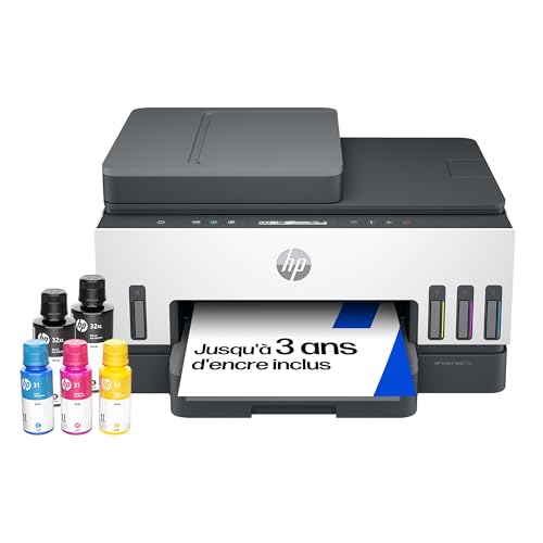 HP Smart Tank 7305, 28B75A, Imprimante Multifonction Couleur, Réservoir d'Encre à Haut Volume...