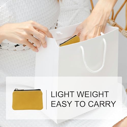 EUPSIIU 7 Stück Canvas Schlüsseletui, Schlüsselmäppchen, Reißverschlusstasche, Werkzeugtasche, Schlüsseltasche Klein für Herren Damen, Schlüsselmäppchen für Autoschlüssel (Mehrfarbig)