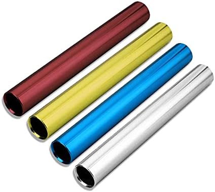XMWangzi Aluminum Track Field Relay Batons, Race Equipments for Running Race Team, Suitable for Outdoor Sports Practice Athlete, Corrosion Resistant High Strength Smooth Surface