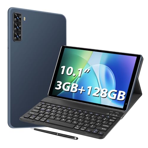 Image of 10.1inch Android 8.1 Tablet, 8-Core Tablet PC with Keyboard & Cases, 3GB+128GB(TF 256G), Dual 4G SIM, T860 GPU, BT5.0, GPS, WiFi 5, Face Unlock, Dual Cameras, 5000mAh Battery (Gray, 5)