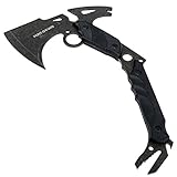 HUNT-DOWN 13' Hunting Survival Axe with Sheath - Black Color Handle