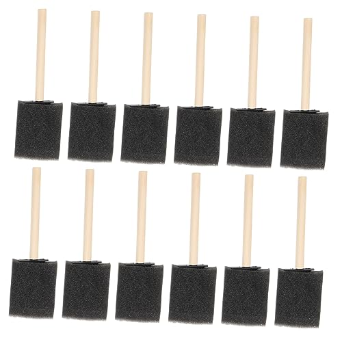 DOITOOL 20pcs Sponge Painting Brush for DIY Art Projects for Creative Activities Easy Control for Details Compact Lightweight Design Fun Young Artists