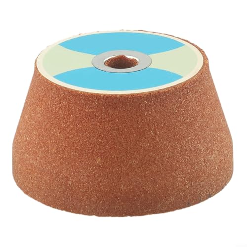 Besshepplo Accesorios para Amoladora Angular: Disco de Pulido de Copa de esmeril de 75 mm, Cabezal de Esmerilado de corindón Blanco para Lijado y Afilado rápido de Herramientas (100#)