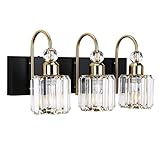💡 【Dimensión de la Lámpara de Espejo】-- Base: 43x11cm; Cubo de cristal: 10.5x10cm; Longitud desde la pared: 18.5cm; Altura total de la lámpara: 22cm. Se adapta bien a tu baño o dormitorio.