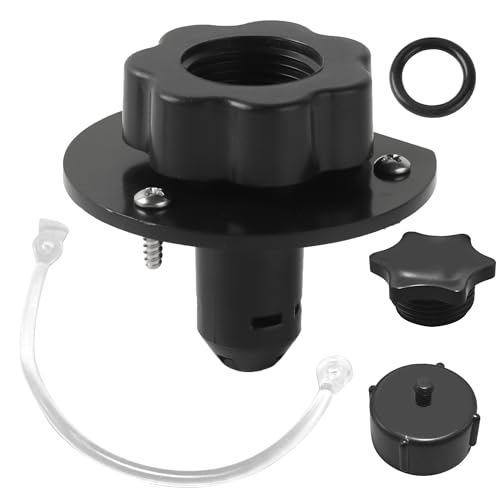 TonGass RV Tote Tank Rinser Replacement Fit for 15-Gal, 21-Gal, 28-Gal, 36-Gal Rhino Camper Tote Tanks, Camper RV Tank Rinser with Integrated Water Inlet w/Multi-Directional Spray & Backflow Preventer