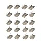 GEARMONSTER 20 Stück Windabweiser Clips, Wind Regen Deflektor Abweiser Kanal Clips Halteklammern Für Heko G3, Auto Windschutzscheiben Stahl Clip Edelstahl Befestigungsclip