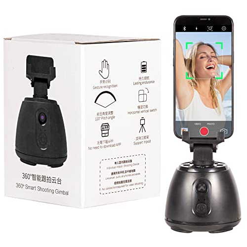 HOOJEDON Auto Tracking Phone Holder - Auto Face Tracking Tripod for All Models ?Motion Tripod for iPhone? iPhone Stabilizer for Live Streaming, Vlogging, and More