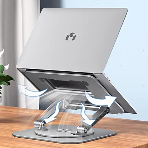 Support d'ordinateur portable en alliage d'aluminium argent premium