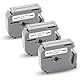 3x XemaX Kompatibel Brother M-K231 12mm Schriftbänder Ersatz für Brother M-K231S M-K231 MK231S M-K231BZ Etikettenband für Brother PT-90 PT-M95 PT-65 PT-60 PT-55 PT-70 PT-80 PT-85, Schwarz auf Weiß