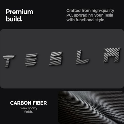 Adhesivos de logo antiarañazos Spigen para emblema de Tesla Model 3 2026 3