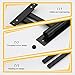 KOKOSIRI Bathroom Towel Bars Swivel Towel Rails Matte Black Swing Out Hand Towel Holder 2-Arm for Bath Kitchen Wall Stainless Steel B5007BK-A2