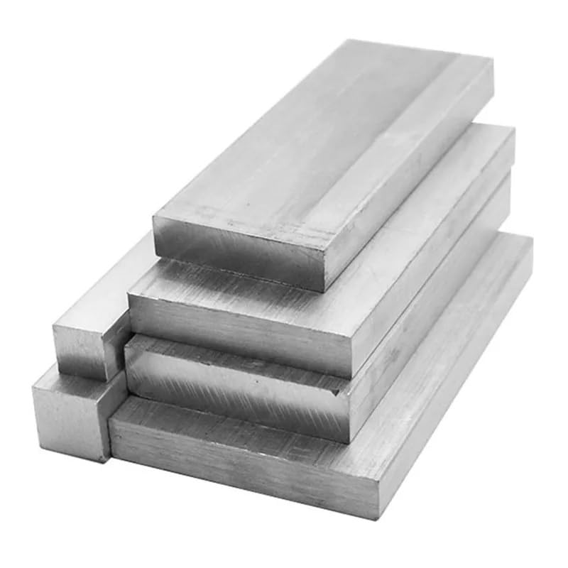 Barra plana de acero inoxidable 304, 3-8 mm de espesor, 10-80 mm de ancho, 100-500 mm de longitud, materia prima industrial(Thickness 5mm,60x500mm)