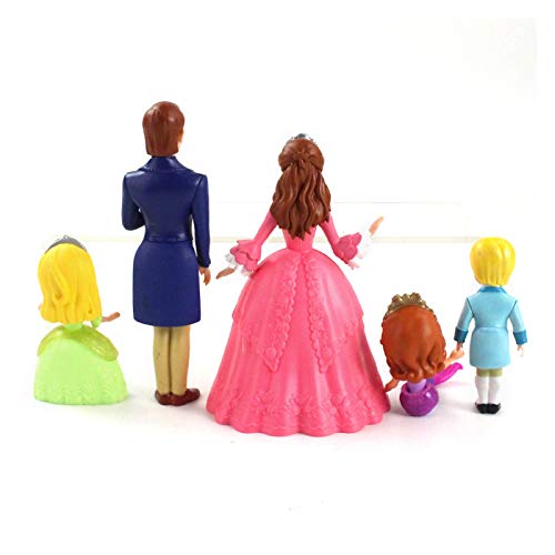 Yanchuan Pvc figuur speelgoed 5 stks/partij 8 cm Sofia de eerste actie figuur prinses Sophia Amber Prins James Hildegard Koning Roland Koningin Miranda Model Toys - Image 3