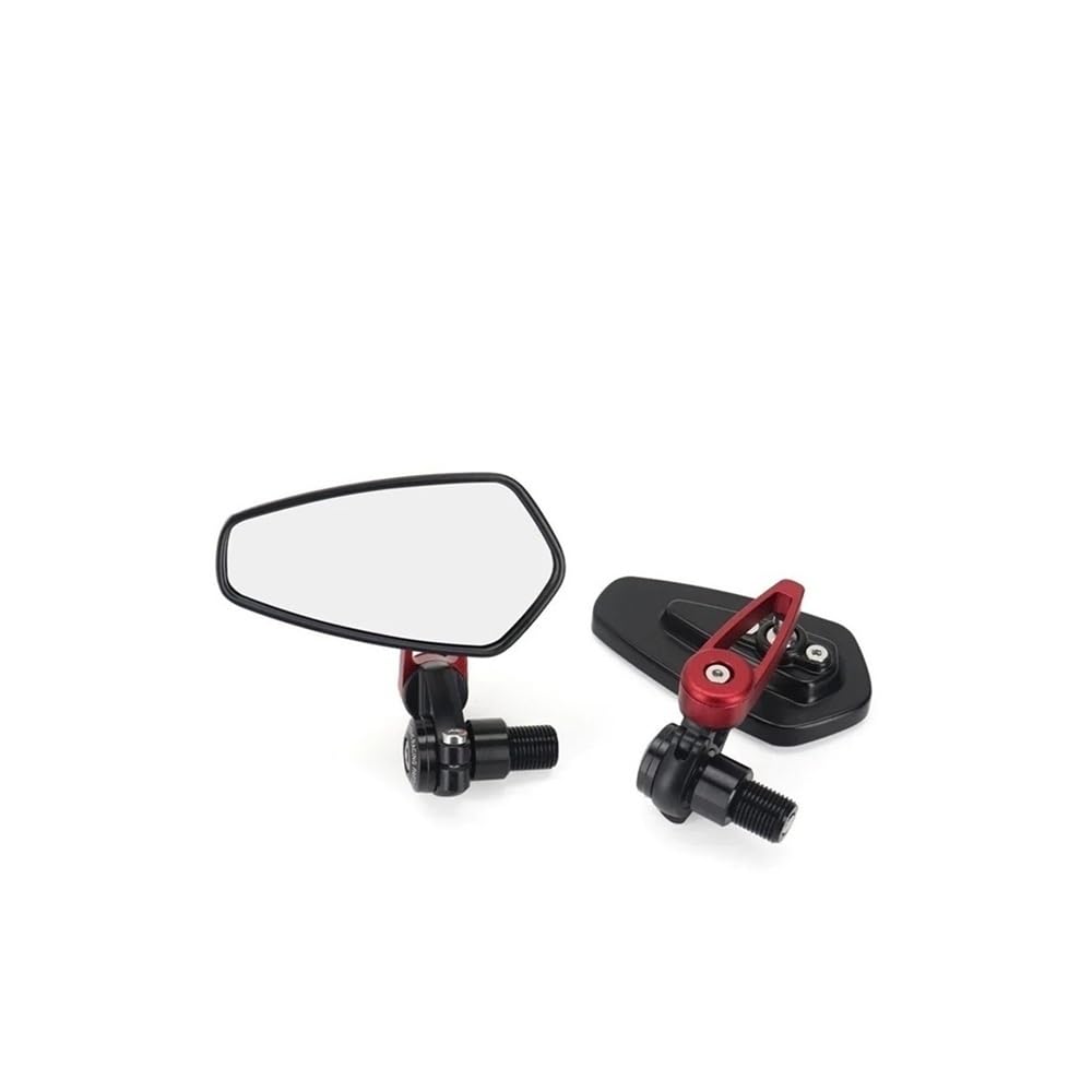 motos Miroir vélo Rétroviseur Latéral Guidon Pour Moto, Accessoire Rotation, Pour MT 07 09 MT07 MT09 MT10 SP Pour XSR700 Pour XSR900 FZ07(Red)