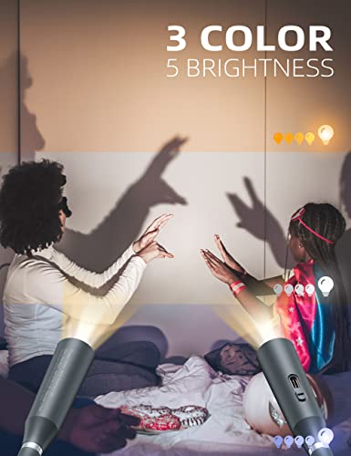 Cren Book Light For Reading In Bed, Neck Reading Light - 6 Innovative Functions, 3 Color & 5 Brightness, Rechargeable Led Lights, Flexible Arm - Perfect For Reading, Knitting & Crochet, Camping Etc. #TOP3