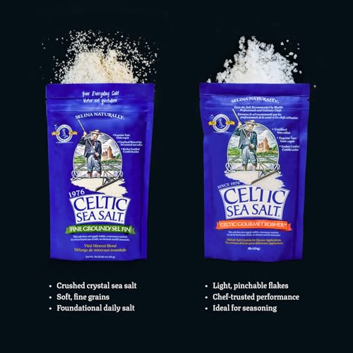 image for Celtic Sea Salt, Fine Ground Mineral Sea Salt, 1 lb Resealable Bag, Un