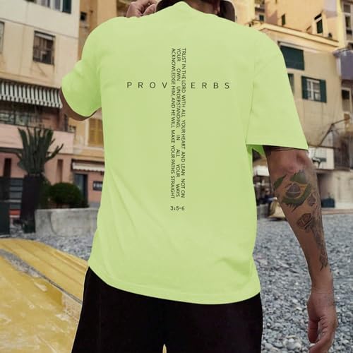 Image of Christian Shirts for Men Vintage Religious Cross Bible Verse T-Shirt Jesus Faith Tshirt Inspirational Graphic Tees
