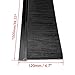 uxcell Door Brush Bottom Sweep h-Shape Aluminum Alloy Holder with 3.94-inch Black Nylon Brush, 1000mm x 120mm(Approx 39.37-inch x 4.7-inch)