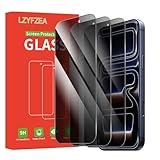 LZYFZEA 3 Stück，Sichtschutzfolie für iPhone 17 Pro Max/16 Pro Max， Privacy Panzerglas, Anti-Spähen, 9H Härte, Bläschenfrei,Gehärtetes Glas Schutzfolie, Anti-Kratzer
