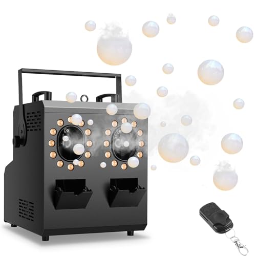 Machine à bulles lumineuse effet fumée 1200W avec 24 LED RGB DMX