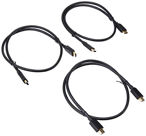 Monoprice 139480 Ultra 8K High Speed Hdmi Cable - 3 Feet - Black (3-Pack) 48Gbps, 8K, Dynamic Hdr, Earc, Uhdtv, Amd Freesync - Dynamicview #TOP2