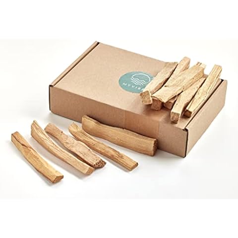 MYVIBE Palo Santo Räucherholz Meditations Räucherstäbchen aus Peru - Natürliches, Heiliges Holz zur Reinigungsrituale und Segnung des Zuhauses 100g Cover
