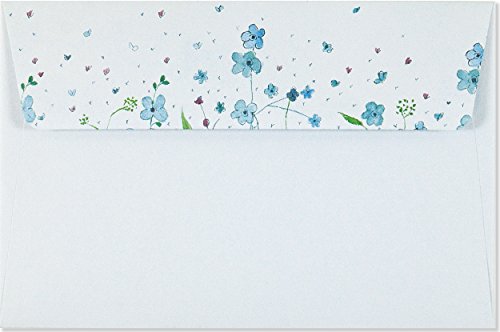 Blue Flowers (Letter-Perfect Stationery) #TOP1