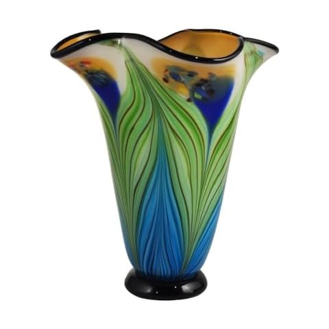 Dale Tiffany AV15415 Kalmia Hand Blown Art Glass Vase Cover
