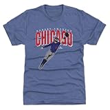 500 LEVEL Dansby Swanson Men's Premium T-Shirt - Dansby Swanson Chicago C Big Time WHT (Tri Royal, X-Large)