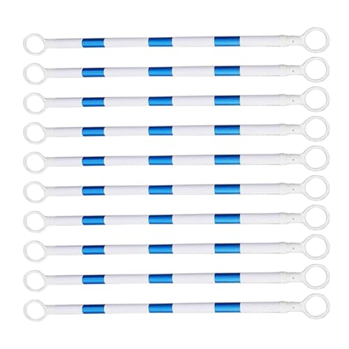 ERRULAN 4' to 6.5' Retractable Cone Bar, Flexible Plastic Cones Connectors, Construction Cone Connector Bar for Parking Lots and Road Construction, Made of Durable PVC(Blue)