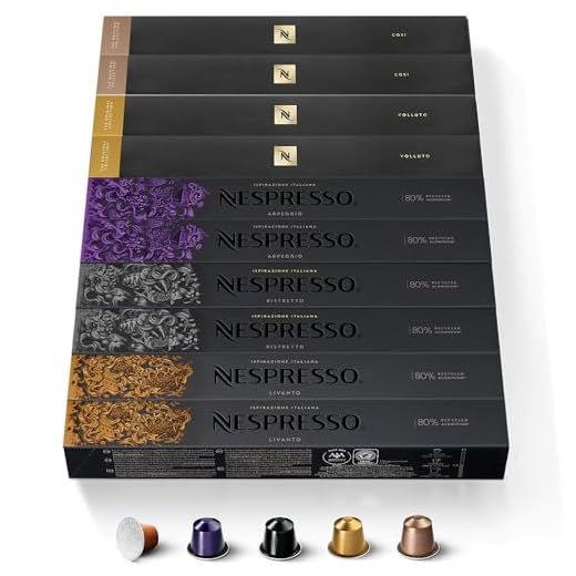 CAPSULE NESPRESSO ORIGINALI - Selezione Balanced da 100 Capsule Nespresso Caffè, Intensità da 4 a 10 (su 13), Linea Original, Capsule Riciclabili Nespresso (100, Così)