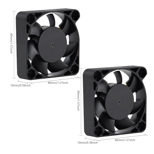 GeeekPi 2-Pack PWM Cooling Fans for Raspberry Pi - 40x40x10mm Speed Adjustment Fans by GeeekPi - Used condition - Image 2