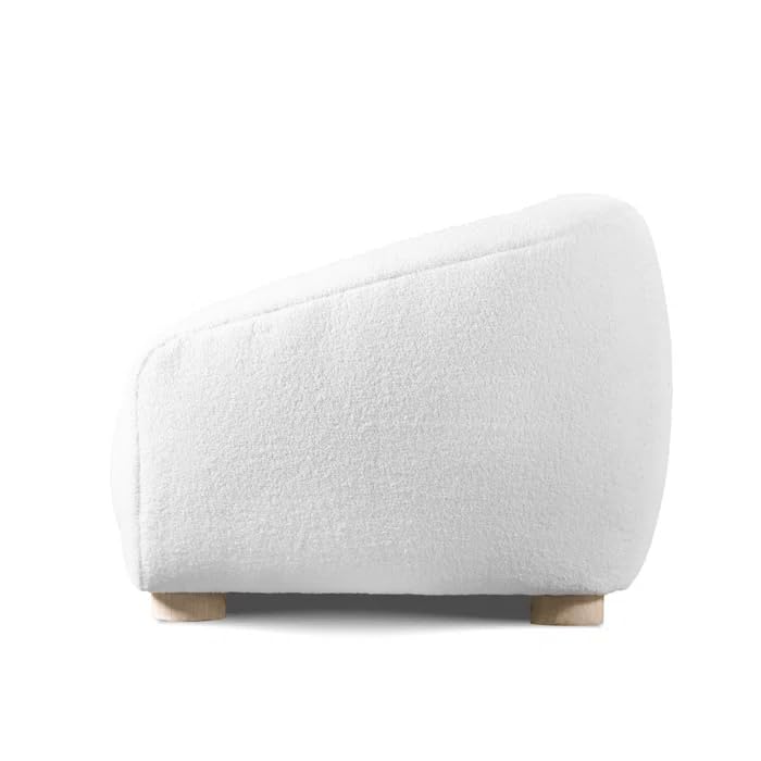 Image of Kaniel Premium Boucle Fabric 2 Seater Sofa for Living Room and Offices (White, 2 Seater)