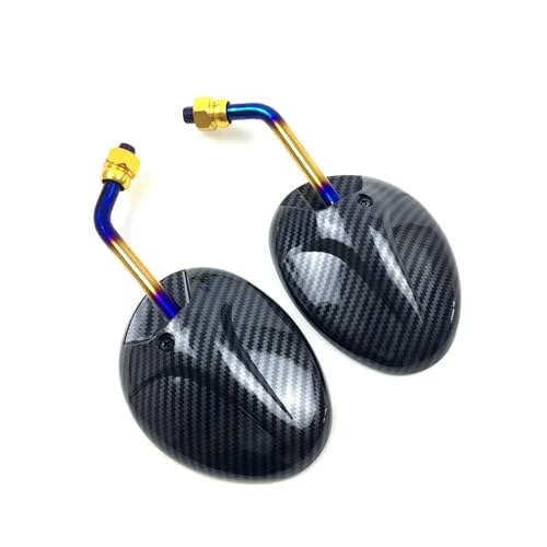 Espejos retrovisores de 8 mm con rotación ajustable para motocicleta y scooter