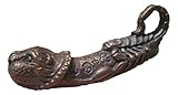 Brass Phallic Phallus Lion Scorpion Amulet Talisman Paladkik Good Luck Charm Pendant Thailand Buddhist A14