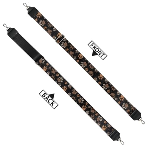 Image of Adjustable Purse Strap for Women, Crossbody Wide Handbag Strap Replacement, Sturdy Bag Strap with Silver Hardware