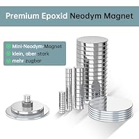 Koboko Neodym Magnete, 15x 2 mm Magnets Strong Extra Strong, Magnetestark, Magneten Klein, Kleine Magnete, Kleine Magnet Stark, Magnet Klein,GeltenBüro,Magnettafel,Pinnwand（10Stücke） – Ansicht 5