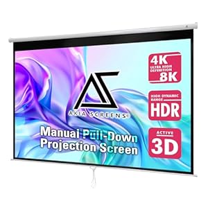 Akia Screens Manuelle 110-Zoll 16:9 Leinwand