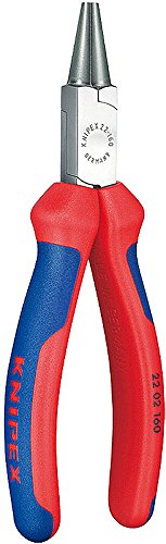 KNIPEX 22 02 160 Round Nose Pliers Comfort Grip Handles 6.25-Inch